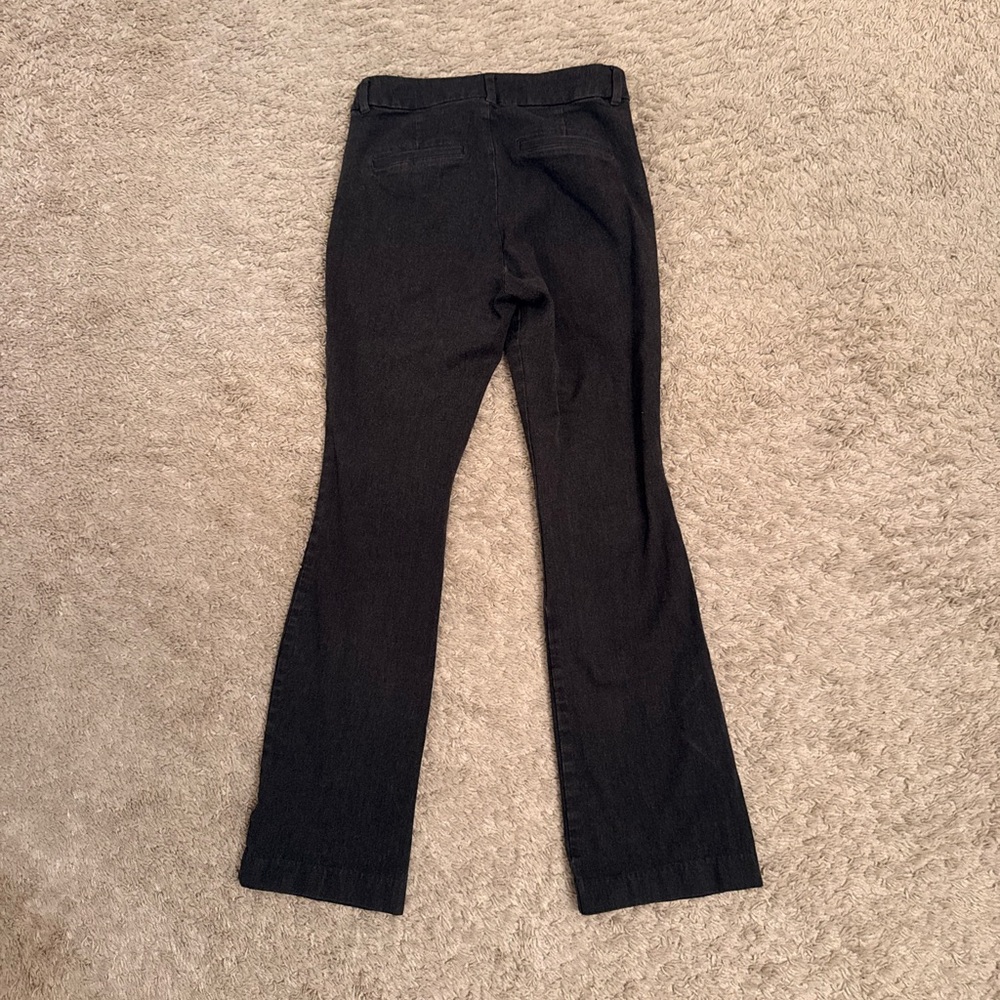 Old Pixie Flare Gray Flare Stretch Pants Size 2 - image 4